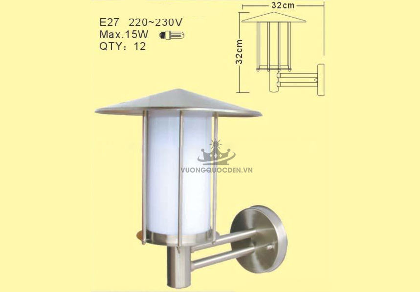 Đèn tường đứng nhập khâu ROL256-1